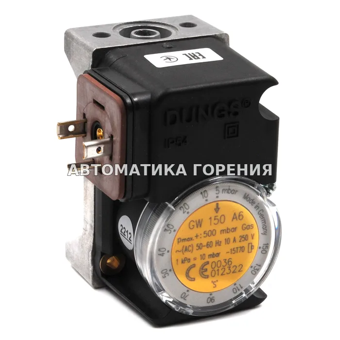 Датчик-реле давления Dungs GW150A6 228726 для газовой горелки