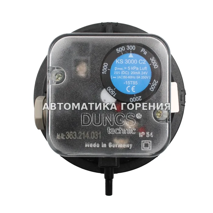 Датчик-реле давления Dungs KS3000C2 217777 для газовой горелки