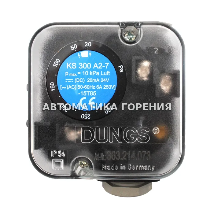 Датчик-реле давления Dungs KS300A2-7 257843 для газовой горелки
