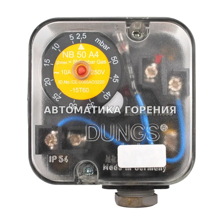 Датчик-реле давления Dungs NB50A4 210534 для газовой горелки