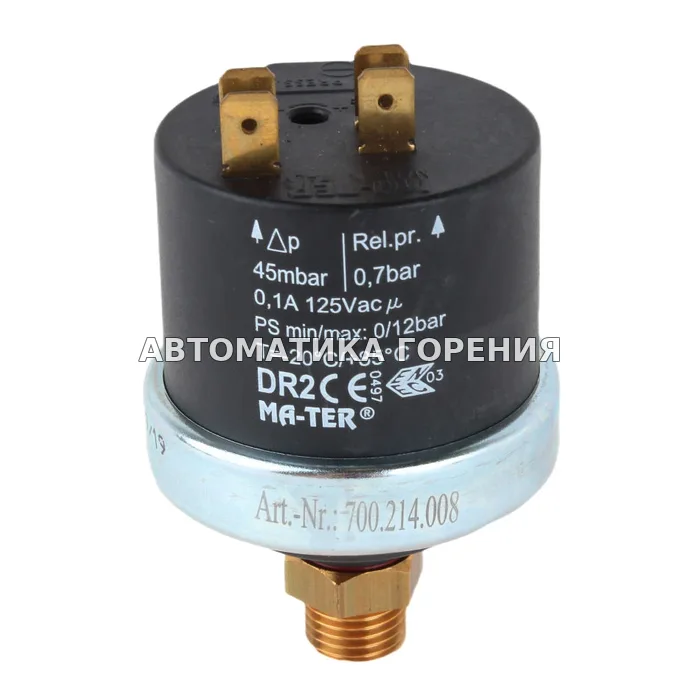 Датчик-реле давления Ma-Ter DR2 DR2BD1AB004070 для газовой горелки