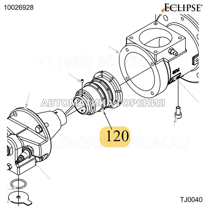 Форсунка FR нержавеющий TJ0040 Eclipse 10026928