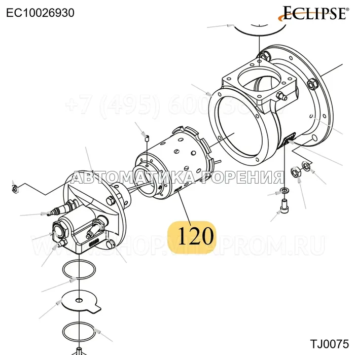 Форсунка FR нержавеющий TJ0075 Eclipse EC10026930