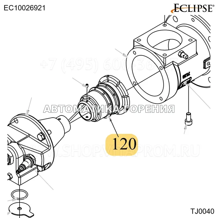 Форсунка FR стандартный TJ0040 Eclipse EC10026921