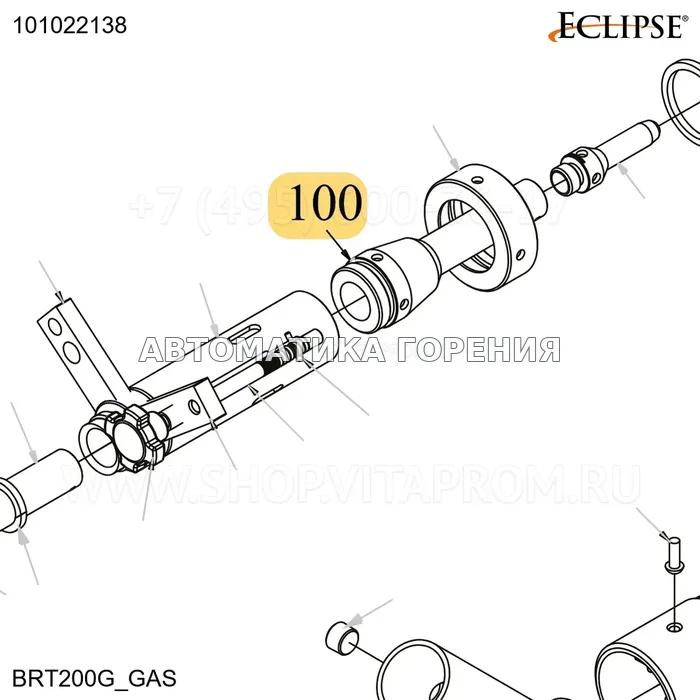 Форсунка клапана потока BRT200 g размер Eclipse 101022138