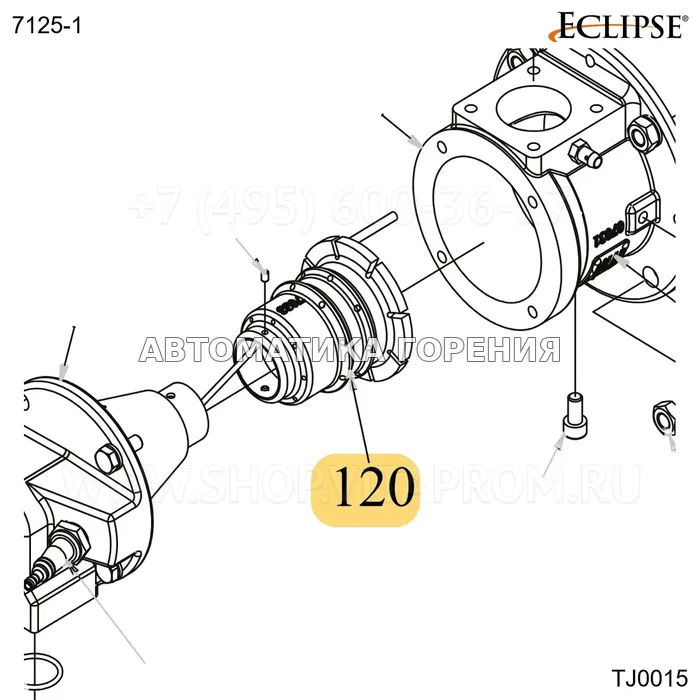 Форсунка нержавеющий 330 TJ015 Eclipse 7125-1