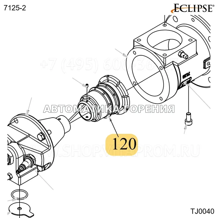 Форсунка нержавеющий 330 TJ040 Eclipse 7125-2