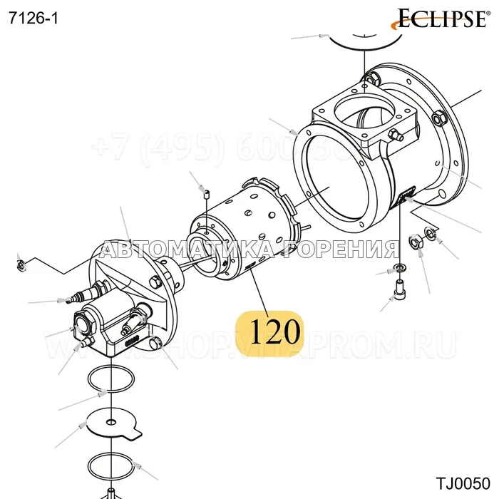 Форсунка нержавеющий размер 3 TJ050 Eclipse 7126-1
