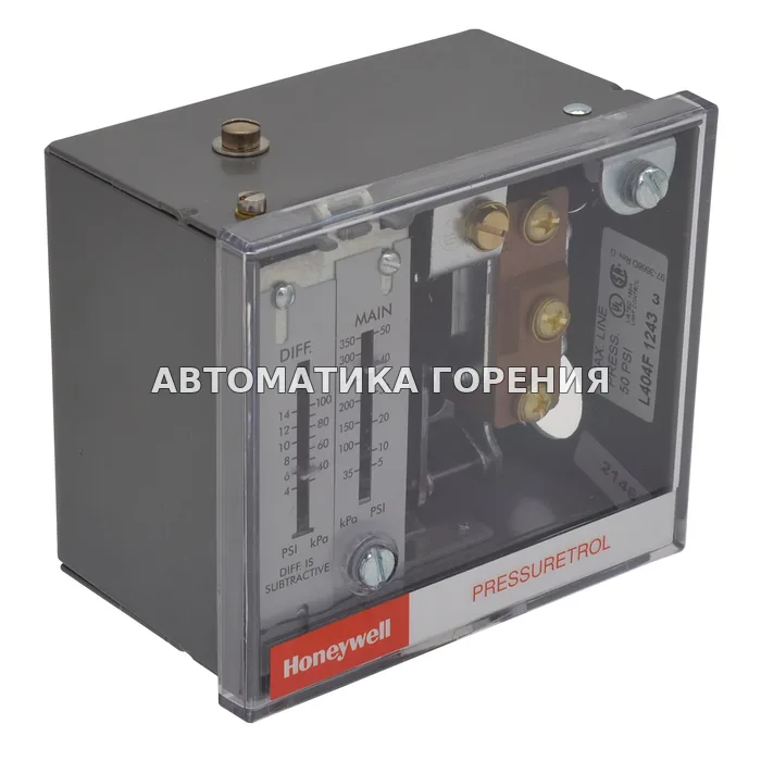 Прессостат Honeywell L404F1243 L404F1243/U для газовой горелки