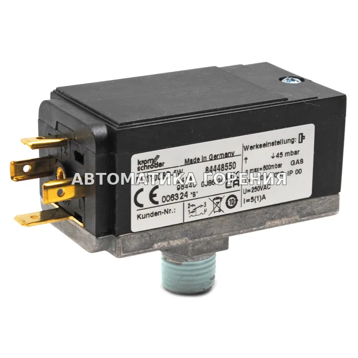 Прессостат Kromschroder DG110C8D-5W 84448550 для газовой горелки