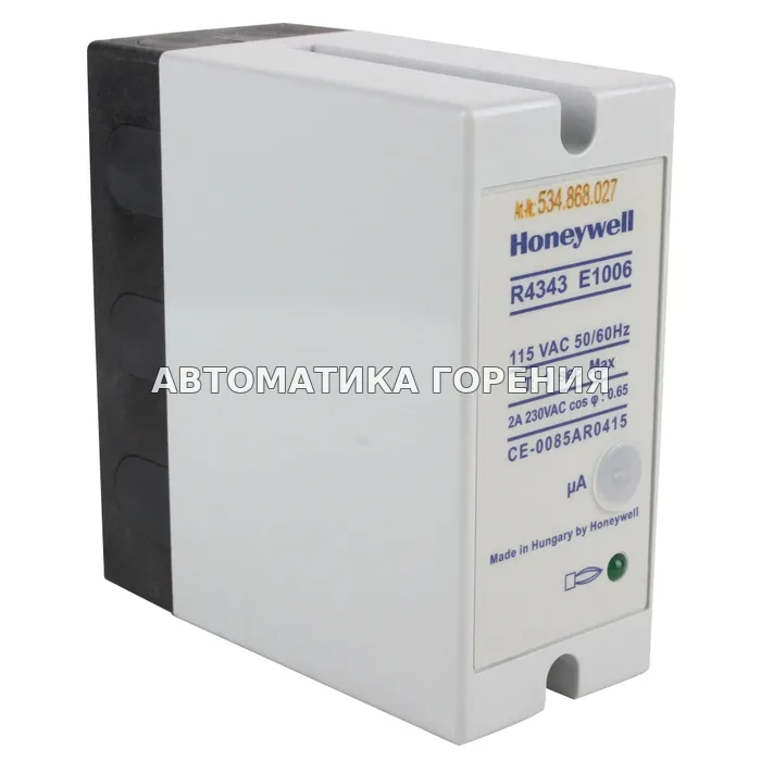 Реле пламени Honeywell R4343E1006 для газовой горелки