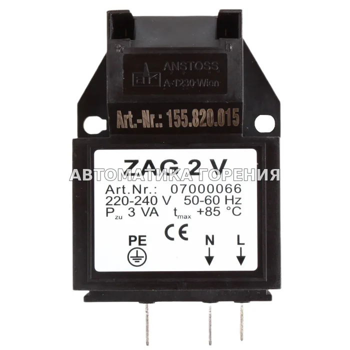 Трансформатор Anstoss ZAG 2 V 07000066 для газовой горелки