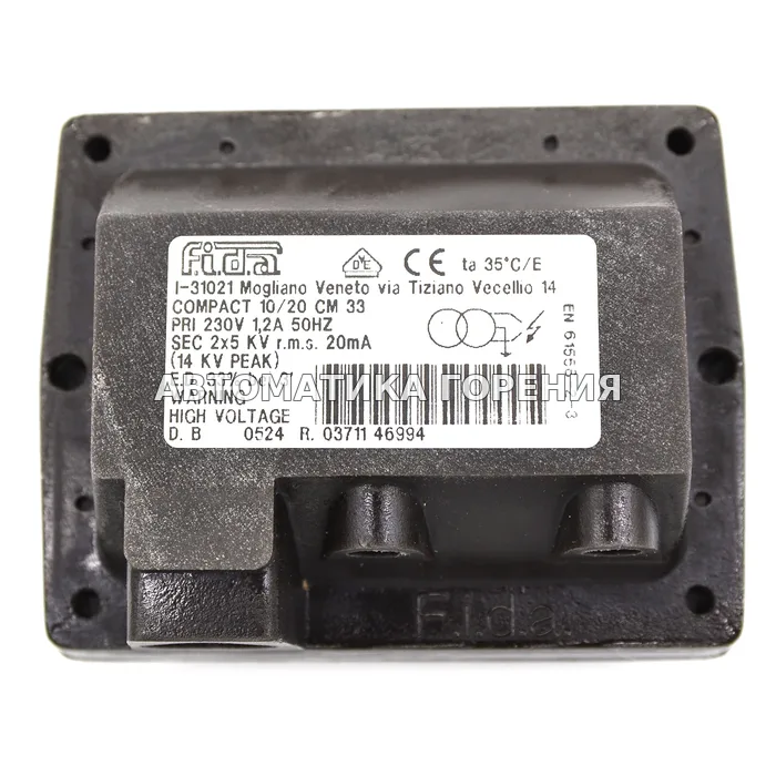 Трансформатор Fida Compact 10/20 CM33% TE102D для газовой горелки