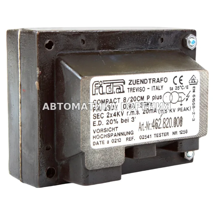 Трансформатор Fida Compact 8/20CM P TF082D1 для газовой горелки