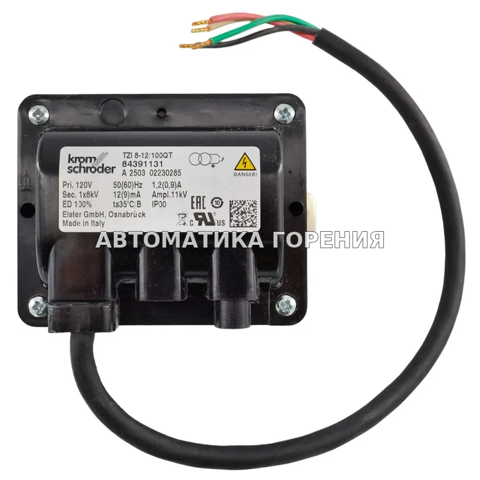 Блок розжига Kromschroder TZI 8-12/100QT 84391131 для газовой горелки