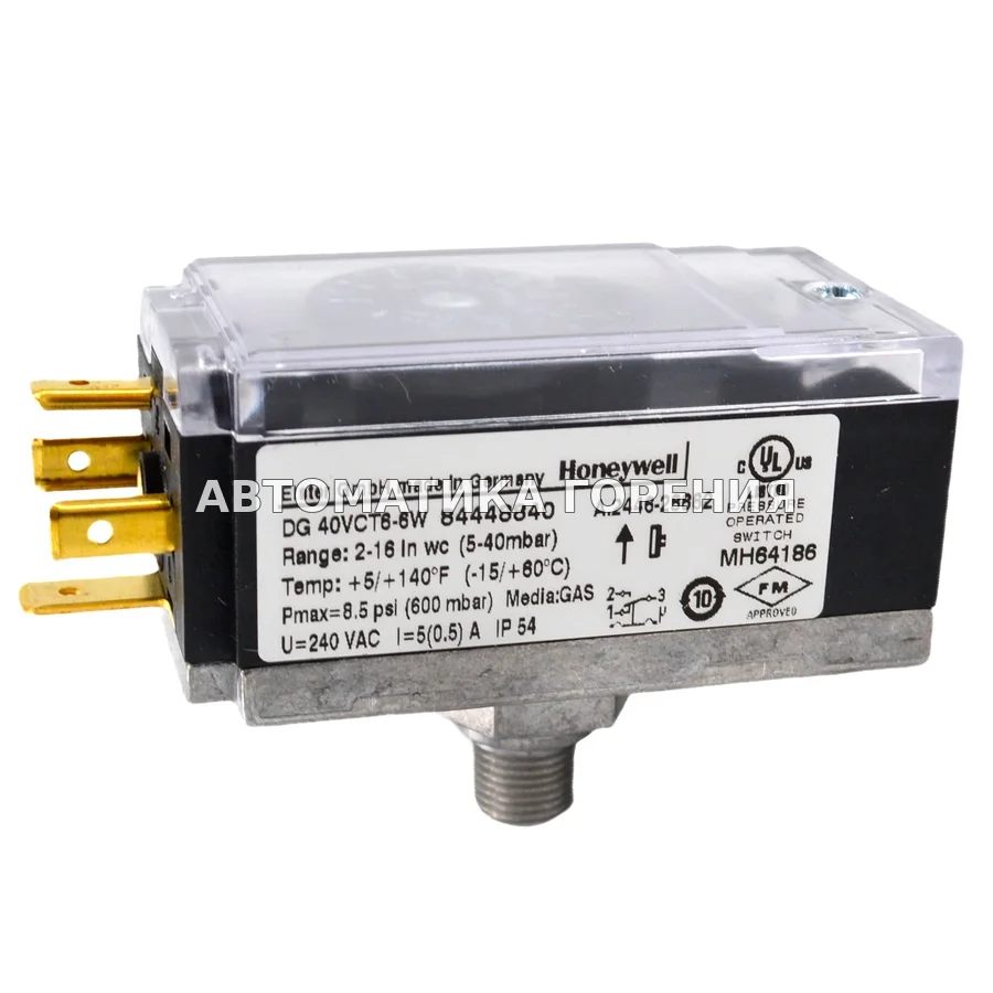 Датчик давления Kromschroder DG 40VCT6-6W 84448840 для газовой горелки