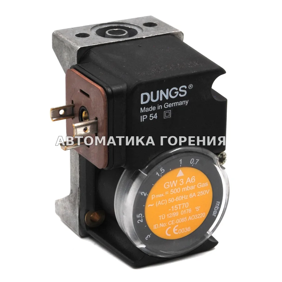 Датчик-реле давления Dungs GW3A6 228723 для газовой горелки