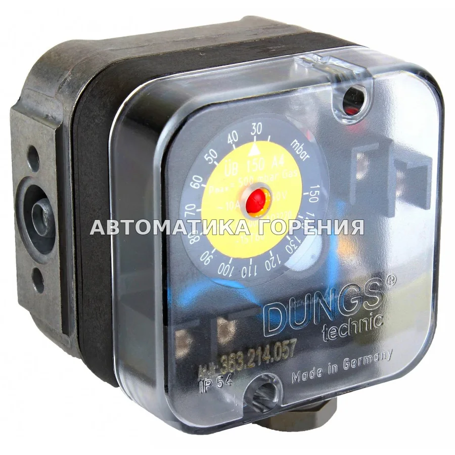 Датчик-реле давления Dungs UB150A4 138630 для газовой горелки