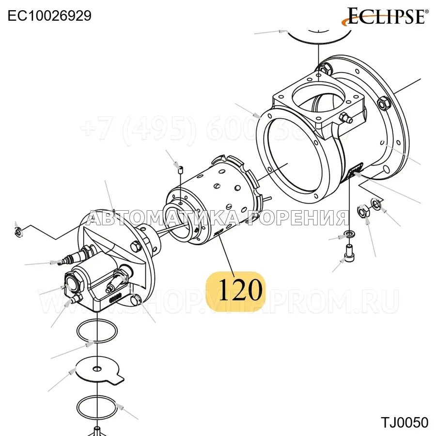 Форсунка FR нержавеющий TJ0050 Eclipse EC10026929