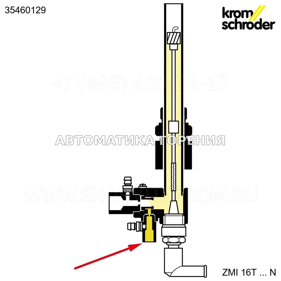 Форсунка газовая Kromschroder ZMI 16 1/4-18NPT ; d=0.94 Z - V2A