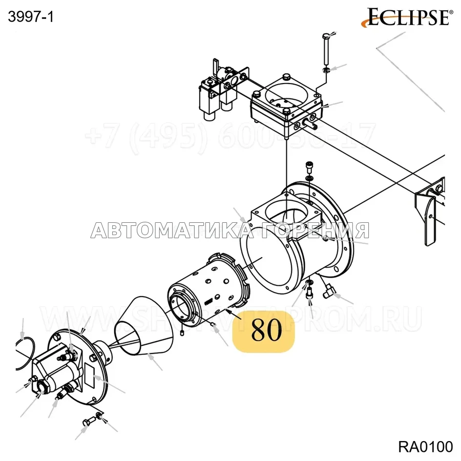 Форсунка стальной TJ0100 TJ0150 TJ0200 Eclipse 3997-1