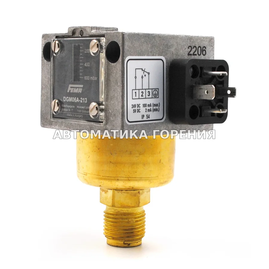 Прессостат Fema DGM06A-213 для газовой горелки