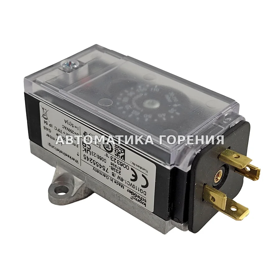 Прессостат газа Kromschroder DG110VC1-6W /B 75455245 для газовой горелки