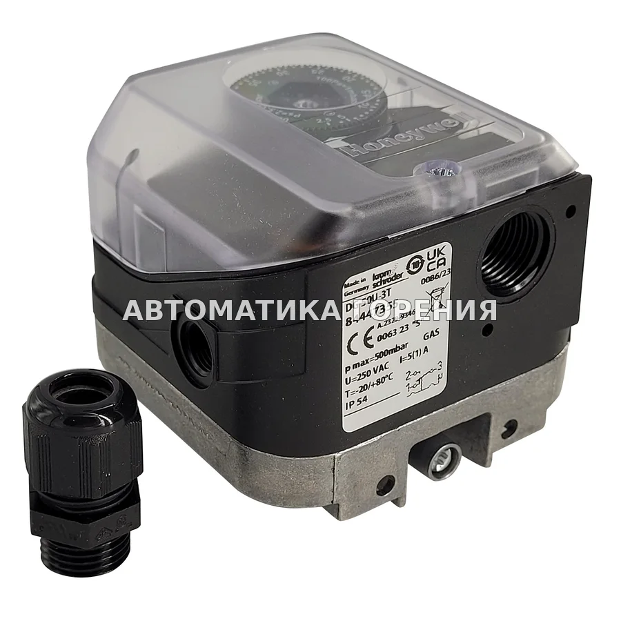 Прессостат газа Kromschroder DG50U-3T 84447355 для газовой горелки