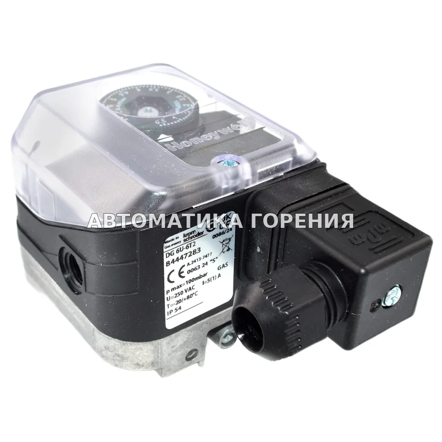 Прессостат газа Kromschroder DG6U-6T2 84447283 для газовой горелки