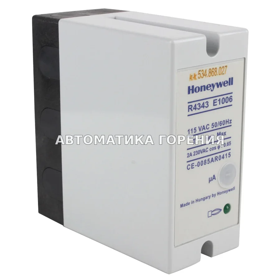 Реле пламени Honeywell R4343E1006 для газовой горелки