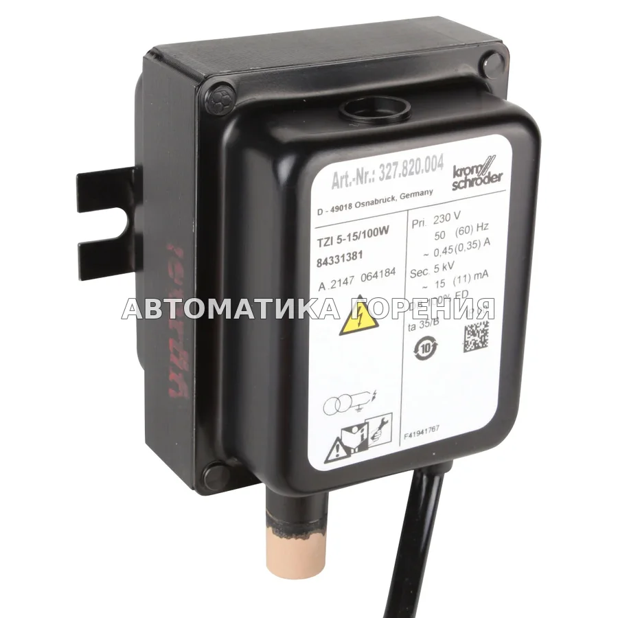 Трансформатор Kromschroder TZI5-15/100W 84331381 для газовой горелки